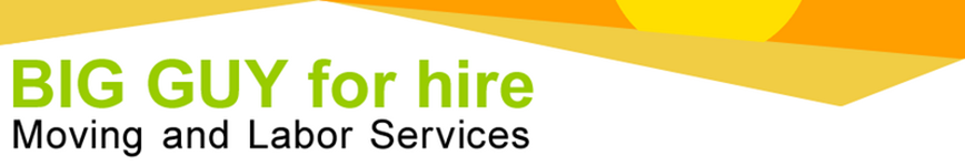 BIG GUY for hire Moving and Labor Services